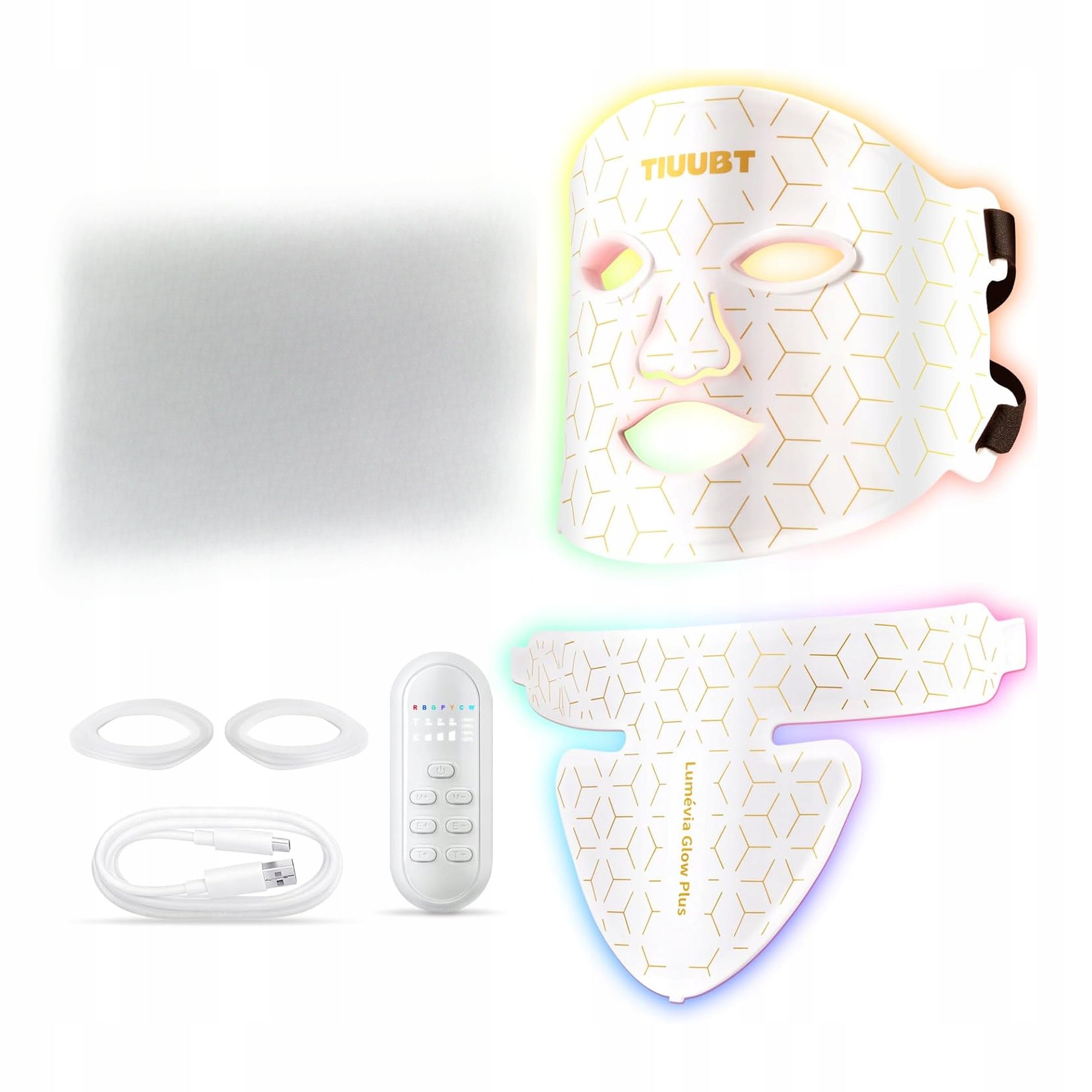 THERAPEUTIC MASK RED LED LIGHT PHOTON WIRELESS REMOTE CONTROL Manufacturer code MASKA TERAPEUTYCZNA TIUUBT CZERWONE ŚWIATŁO L
