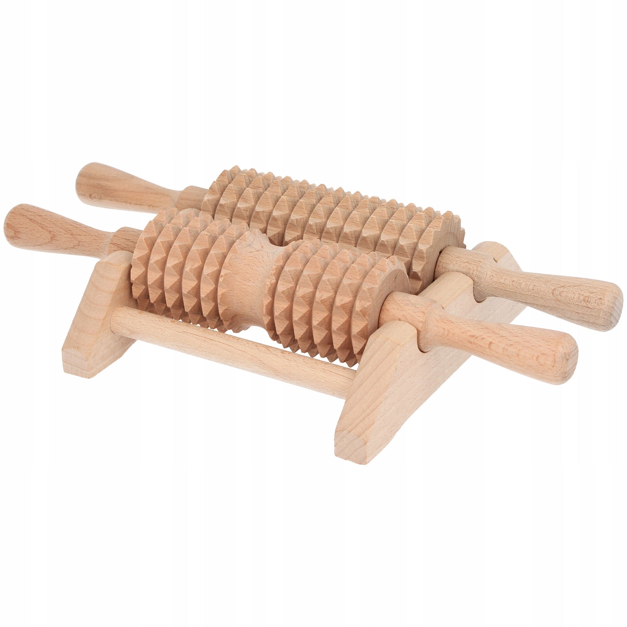THERAPEUTIC MASSAGER ANTI-CELLULITE WOODEN ROLLER FOR BODY LEG FOOT MASSAGE