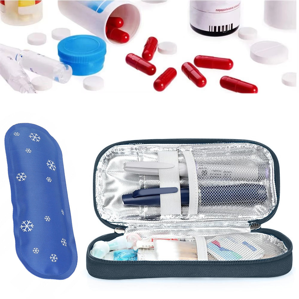THERMAL COOLING BAG FOR INSULATED INSULIN + 2 CARTRIDGES Manufacturer of a medical device 8959565