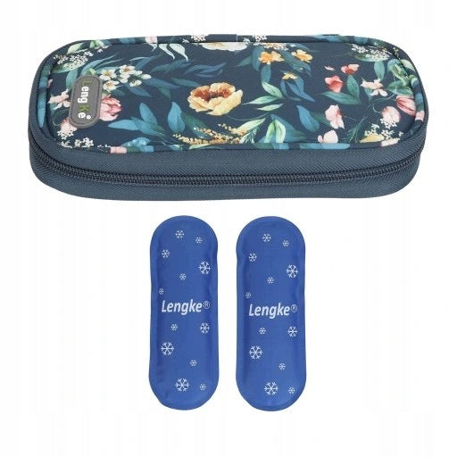 THERMAL COOLING BAG FOR INSULIN INSULATED COVER + 2 CARTRIDGES Medical device no