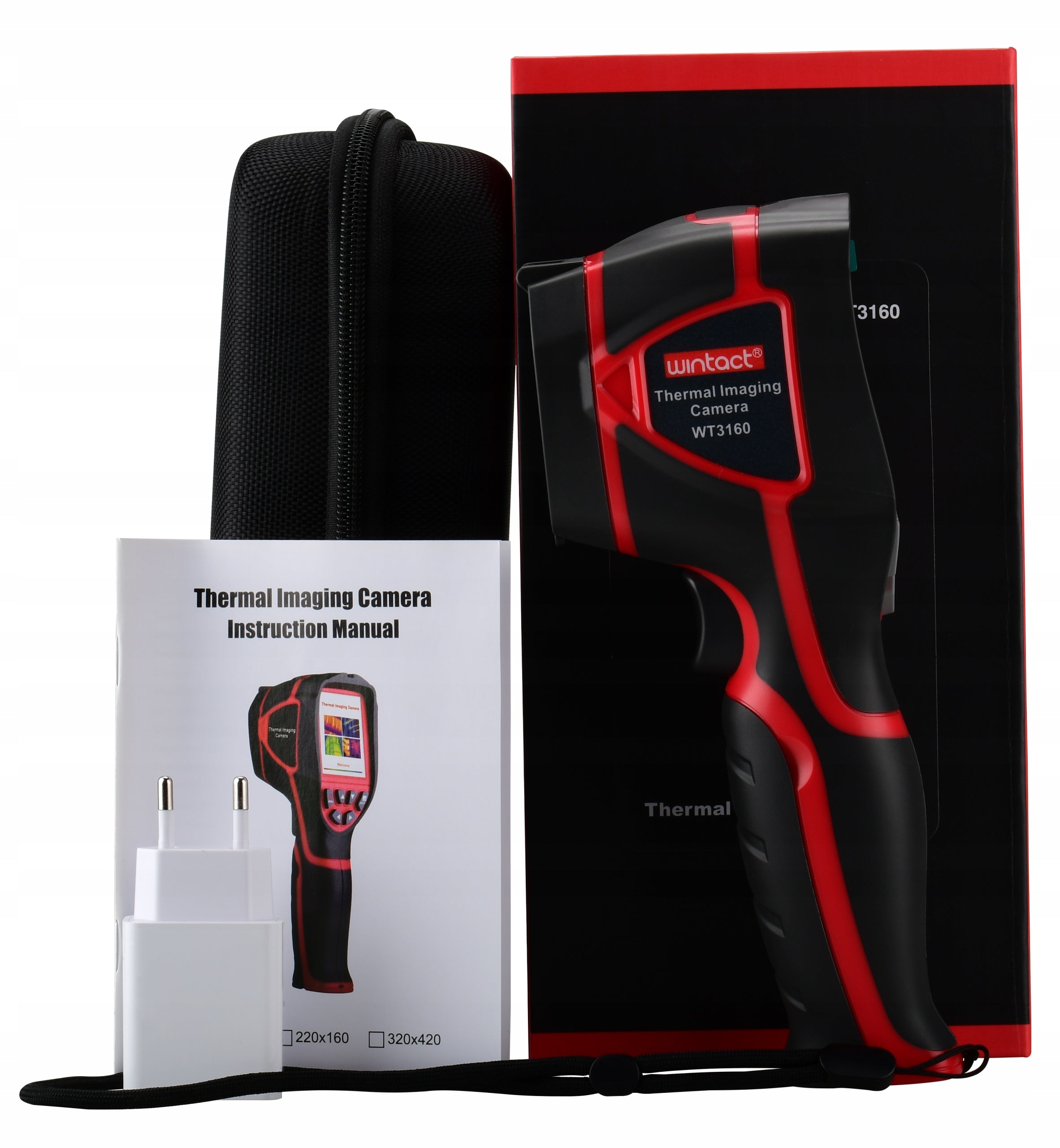 THERMAL IMAGE CAMERA -20+450° PRECISE THERMAL DETECTOR 220x160 3GB USB + CASE EAN (GTIN) 5903738811625
