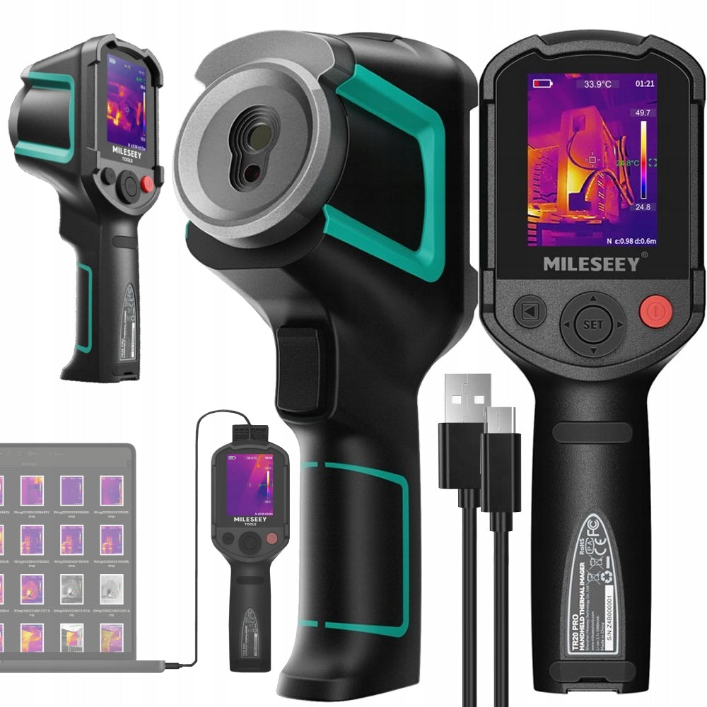THERMAL IMAGING CAMERA PRO –20+550 USB-C 320x240 SCREEN 2.8" LCD ALARM PC 50Hz