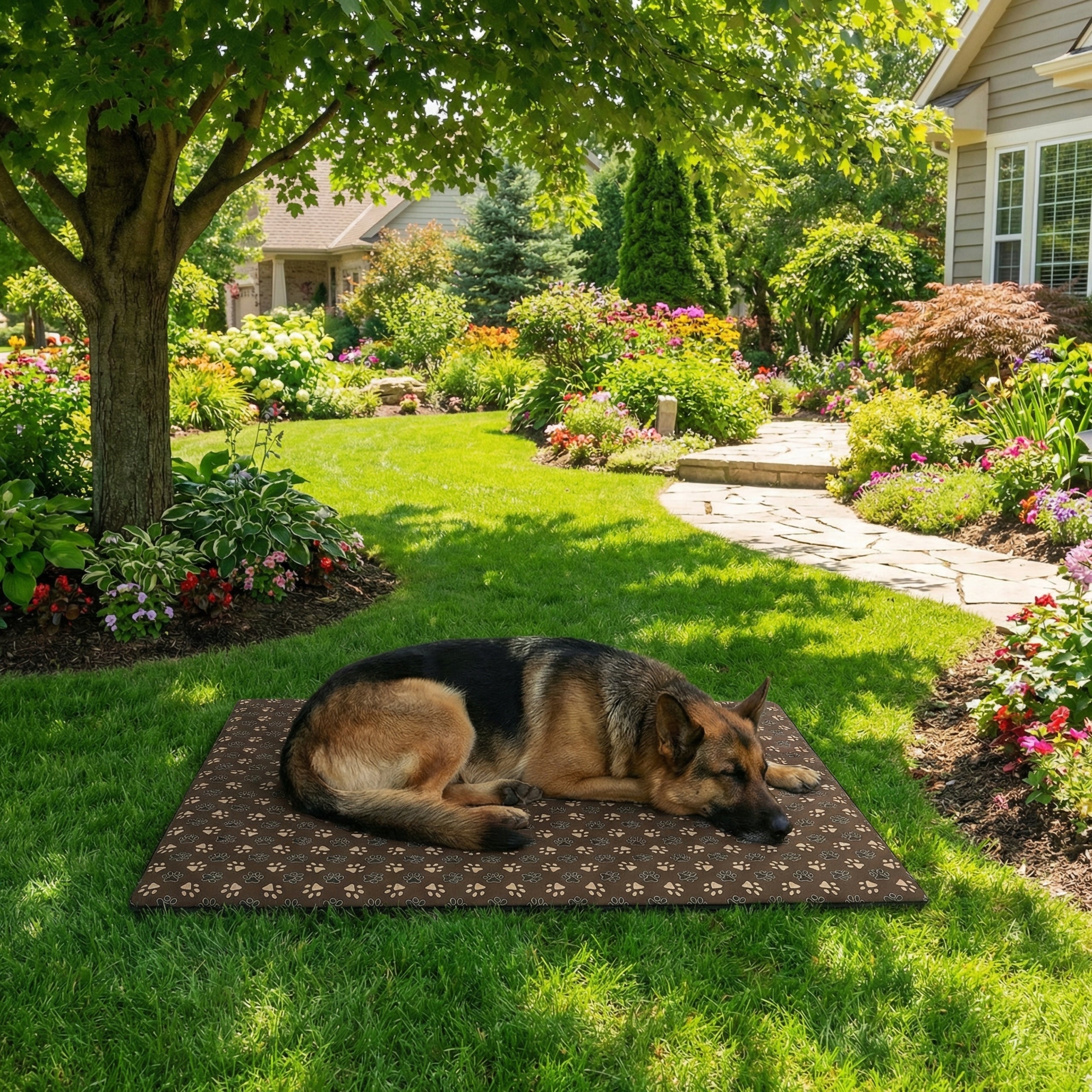THERMAL INSULATION MAT FOR BIG DOG WITH LOCK 100x70cm BED FOR SUMMER Length 100 cm