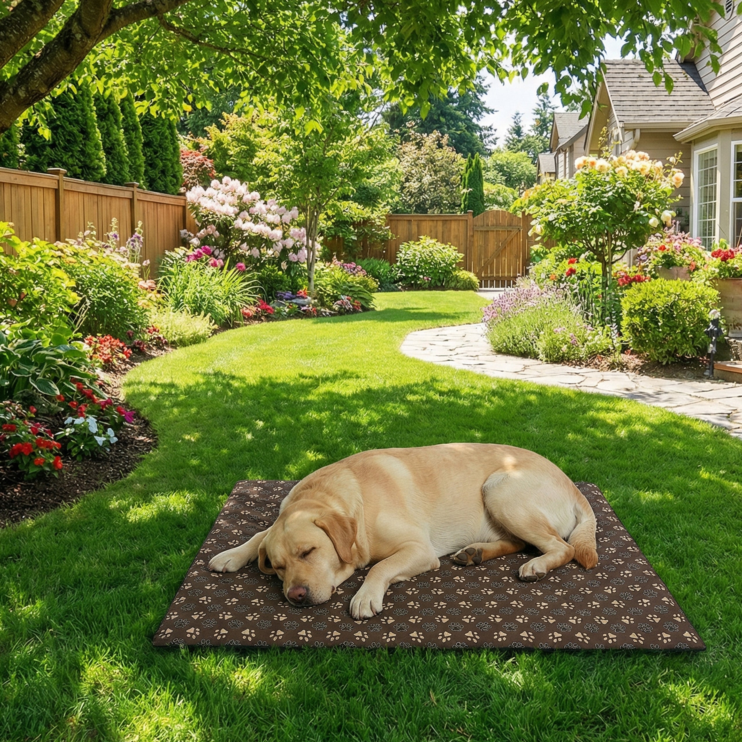 THERMAL INSULATION MAT FOR BIG DOG WITH LOCK 100x70cm BED FOR SUMMER Model TERMO 100x70 Astro - 39788 - brąz