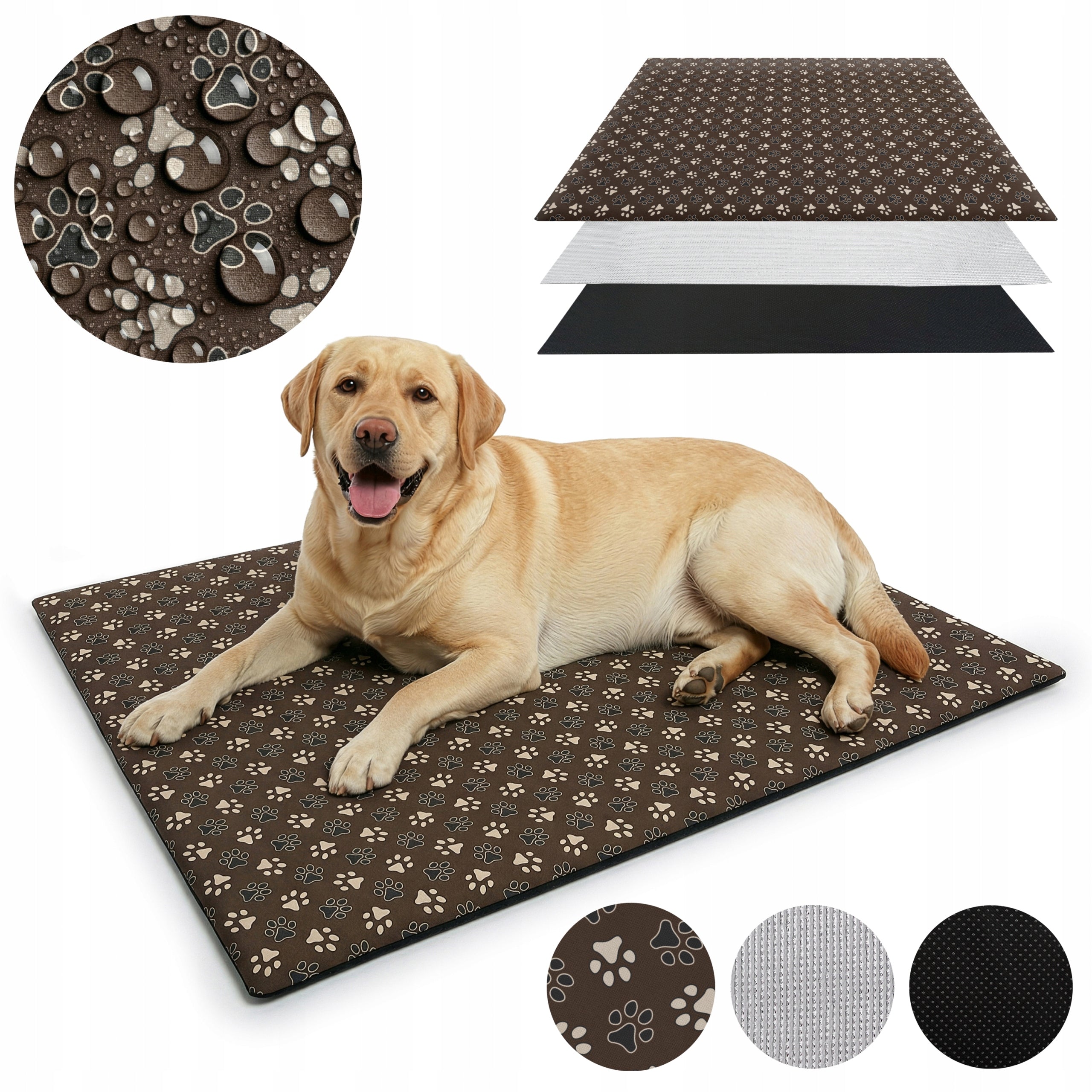 THERMAL INSULATION MAT FOR BIG DOG WITH LOCK 100x70cm BED FOR SUMMER
