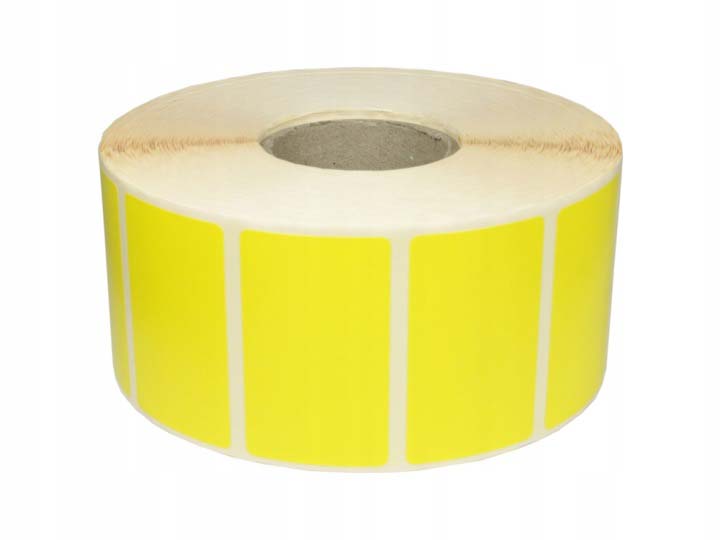 THERMAL LABEL 74x105 2200pcs YELLOW