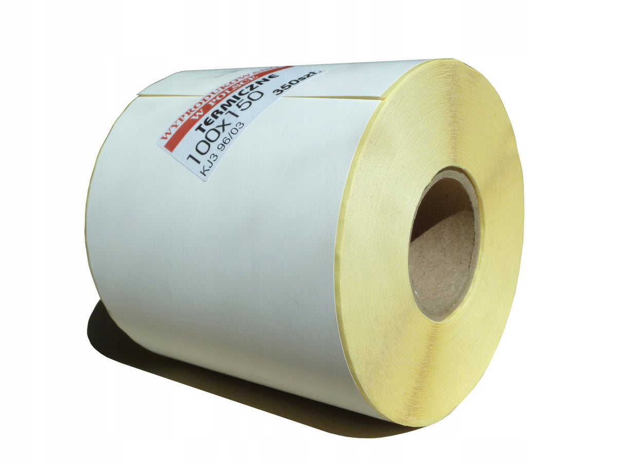 THERMAL LABELS 100X150 PERFORATION Adhesive RUBBER