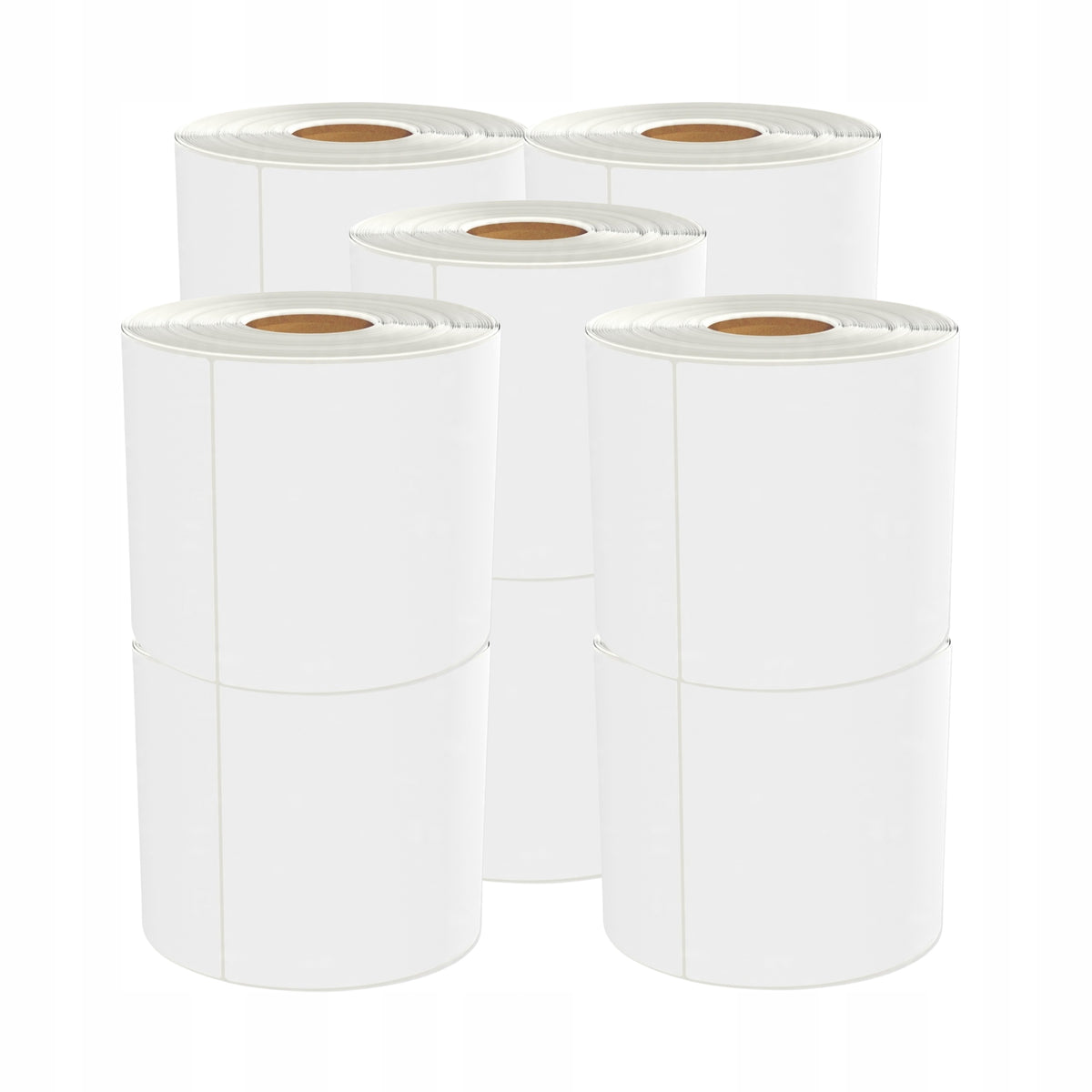 THERMAL LABELS 100x100 mm Self Adhesive 500pcs White