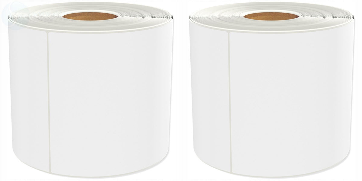 THERMAL LABELS 100x150 WHITE PERFORATION GLUE RUBBER LABEL 1000 pcs