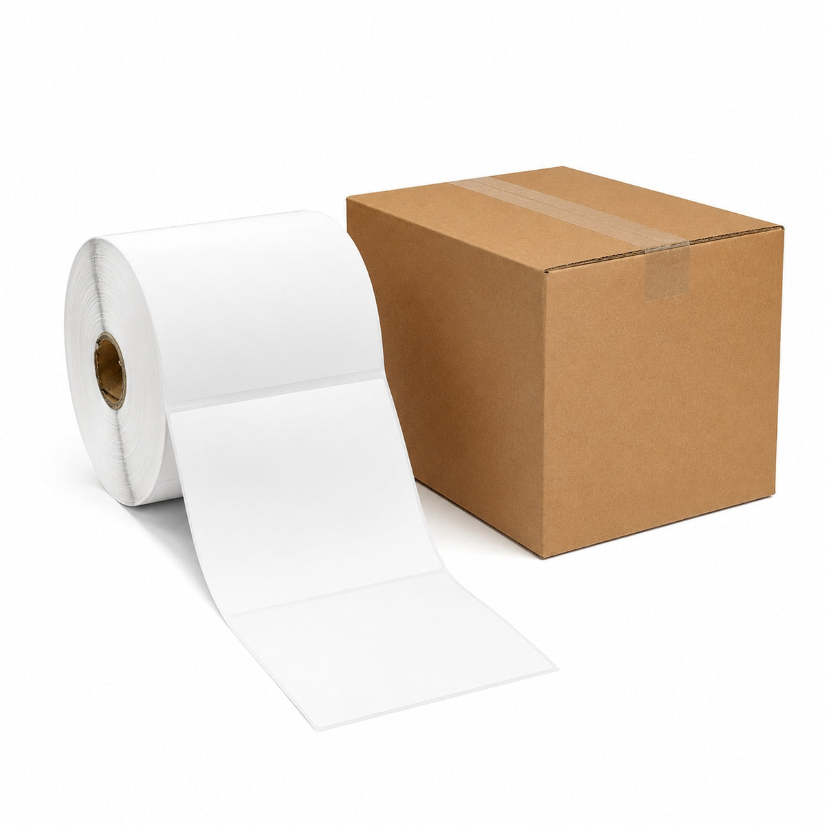 THERMAL LABELS 100x150mm 500pcs CARTON 24 ROLLS SELF ADHESIVE PERFORATION
