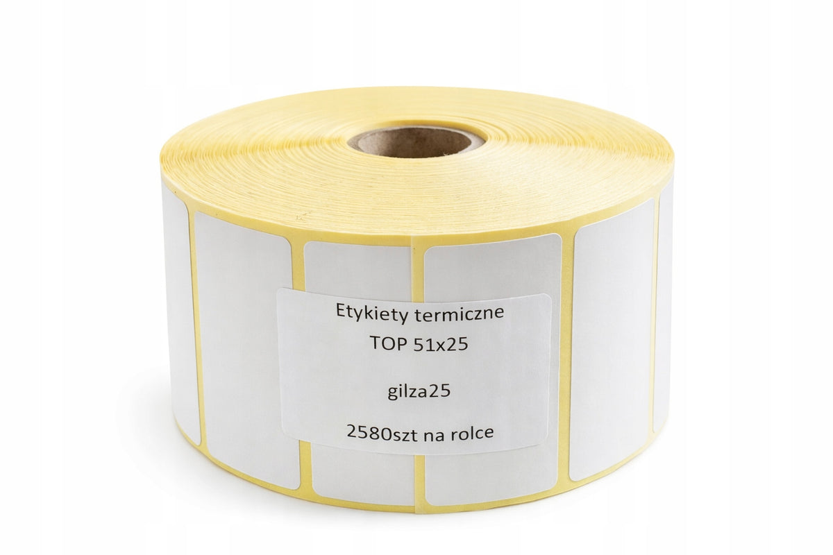 THERMAL LABELS 51X25 mm 2580pcs 1 roll. Min. Order: 5 pieces