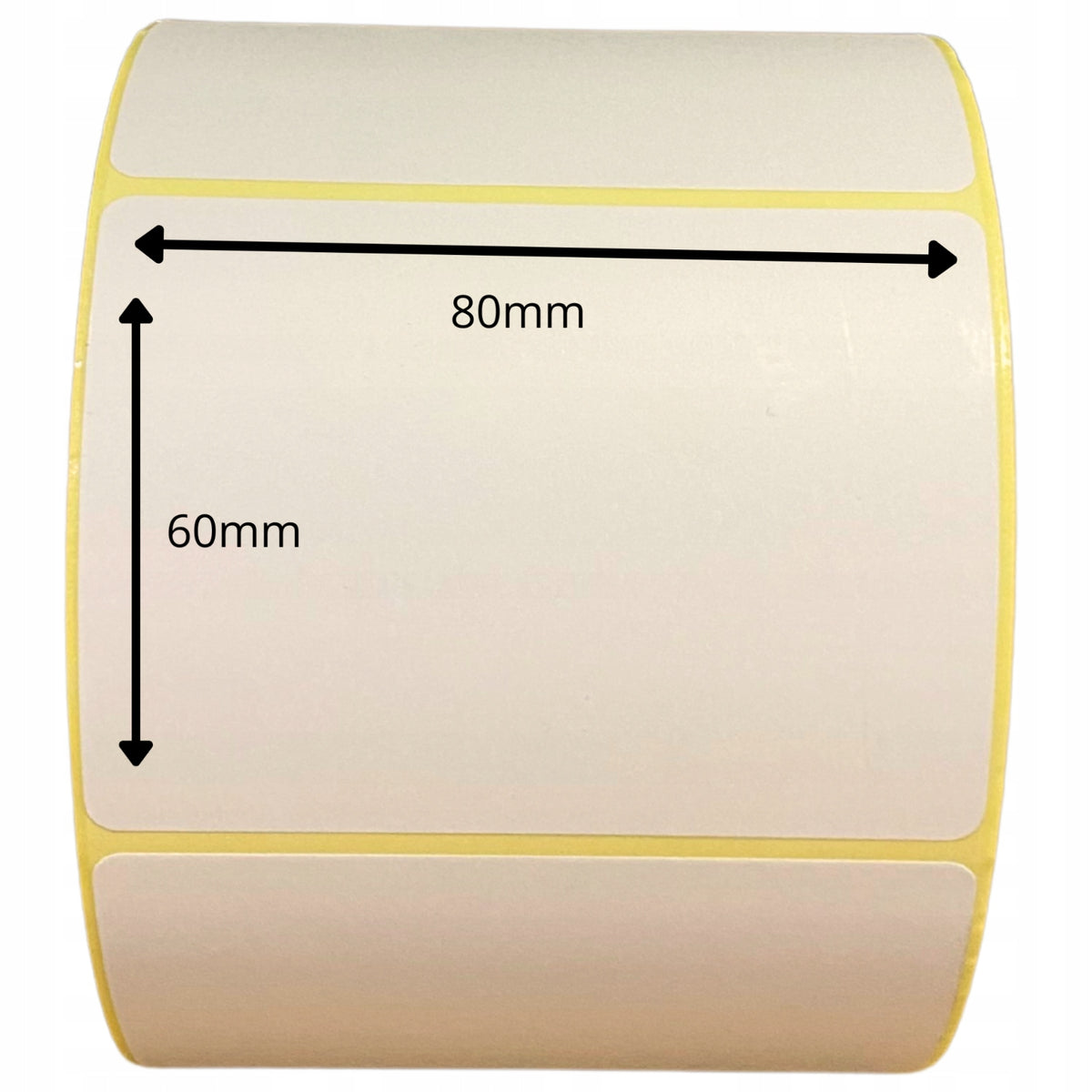 THERMAL LABELS 80/60MM 1000 PCS SELF-ADHESIVE FOR THERMAL PRINTER Material thermal transfer paper