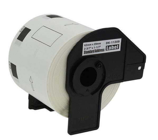 THERMAL LABELS FOR BROTHER QL 29x62mm DK11209 DK-11209 ROLL WITH HANDLE