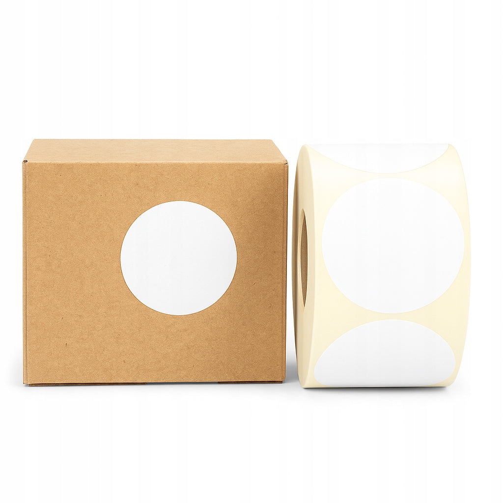 THERMAL LABELS ROUND FI 50 STICKERS 1000 PIECES Brand T-Pack