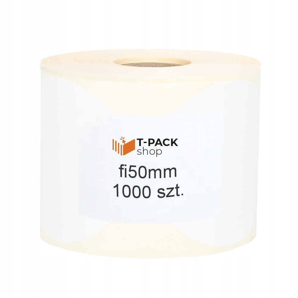 THERMAL LABELS ROUND FI 50 STICKERS 1000 PIECES