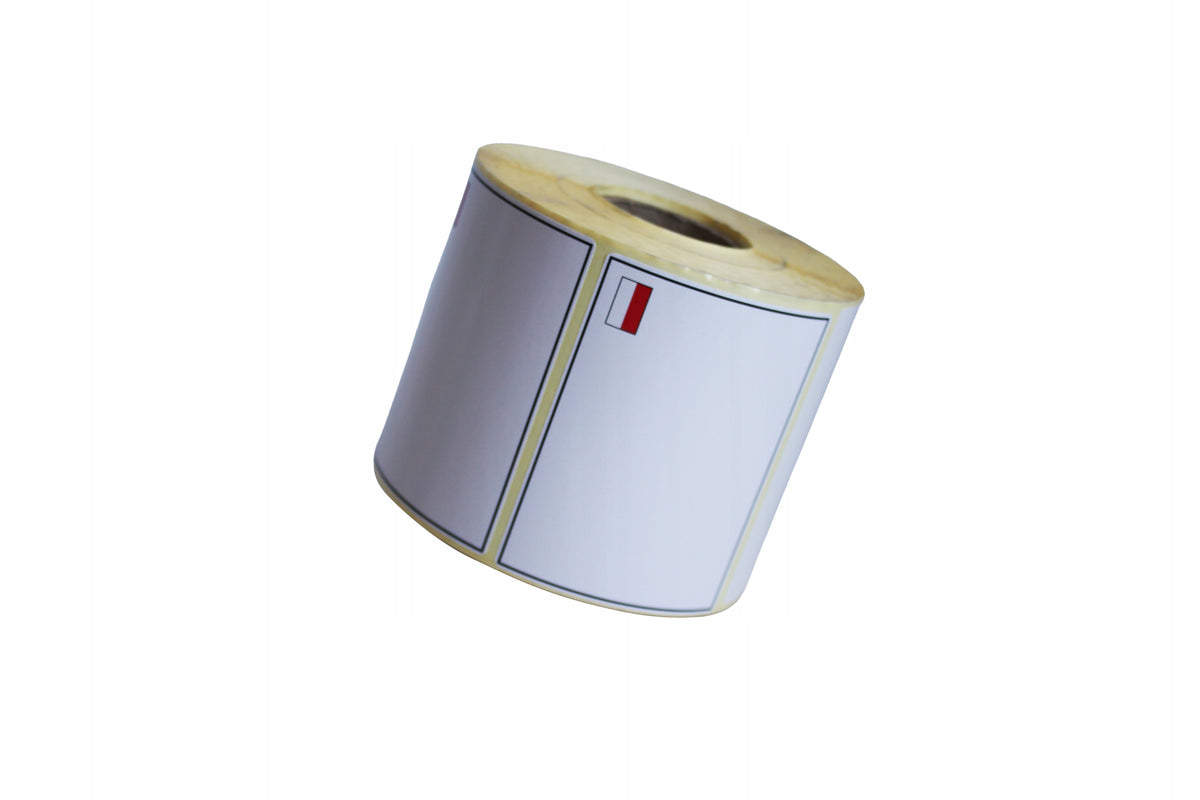 THERMAL LABELS SELF-ADHESIVE 90x70 1000 PCS FLAG Polish FRAME PRICE TAG