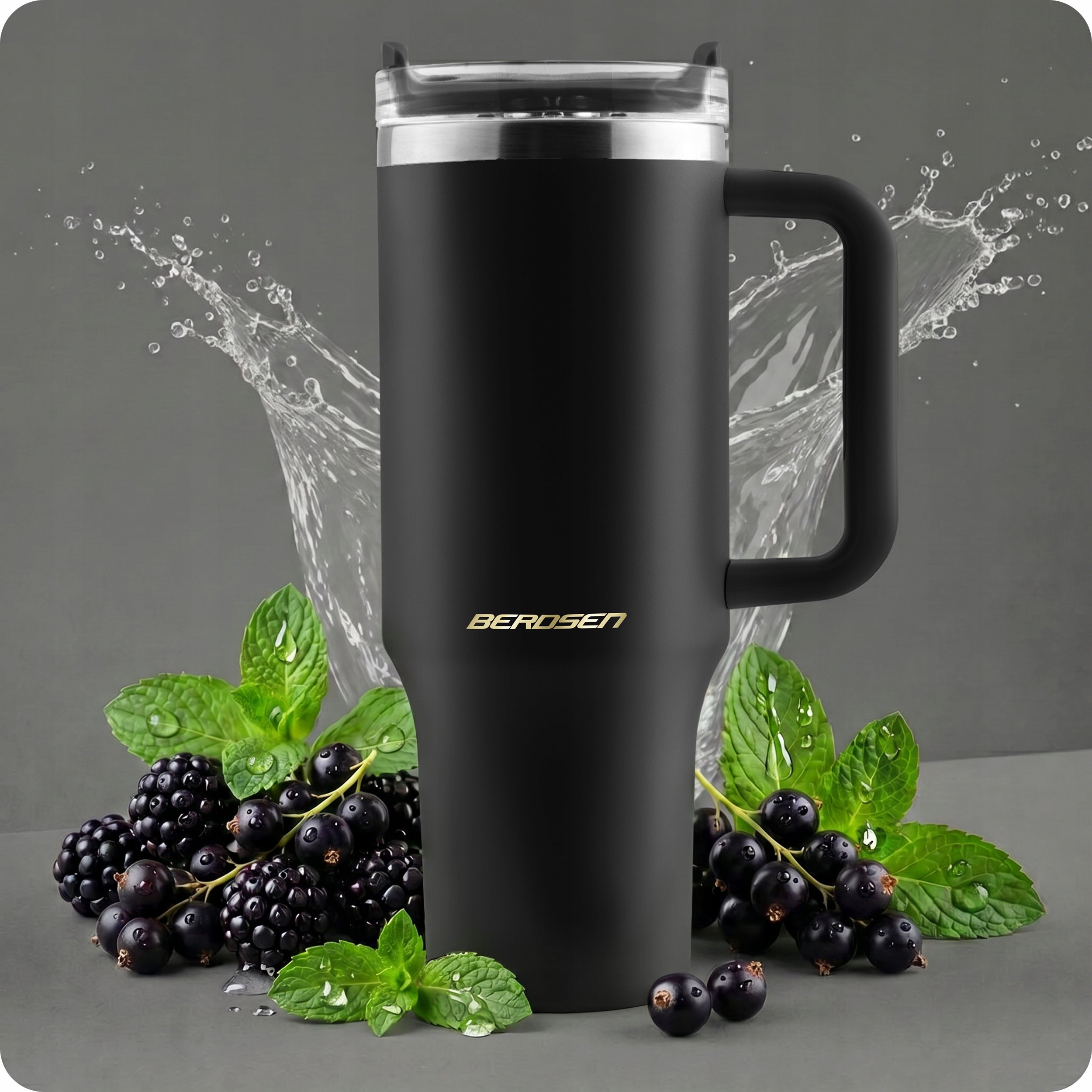 THERMAL MUG THERMOS WITH STRAW STAINLESS STEEL FOR COFFEE TEA 1180ml Manufacturer code 378800