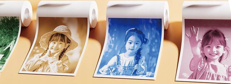 THERMAL PAPER FOR INSTANT CAMERA COLOR 8 ROLLS OF PIECES CARTRIDGES Packaging status original