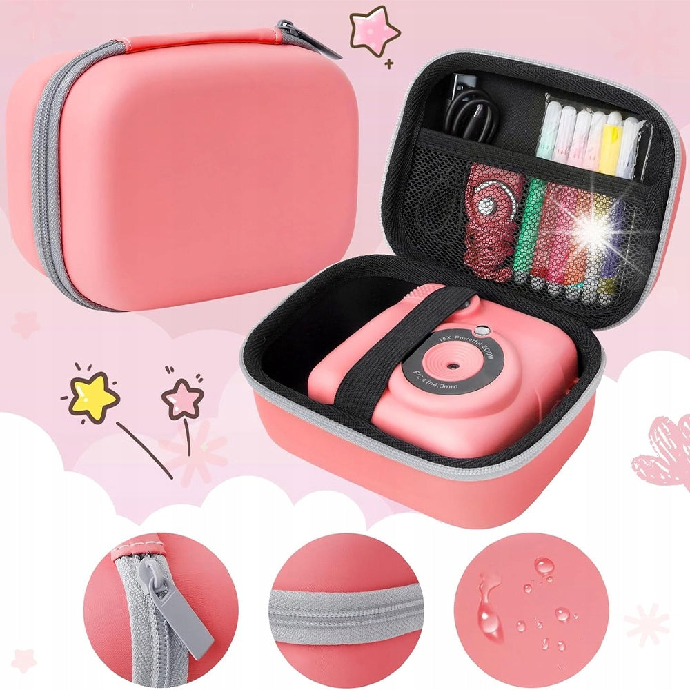 THERMAL PRINTER CAMERA FOR CHILDREN 32GB MEMORY+6 ROSE PENS