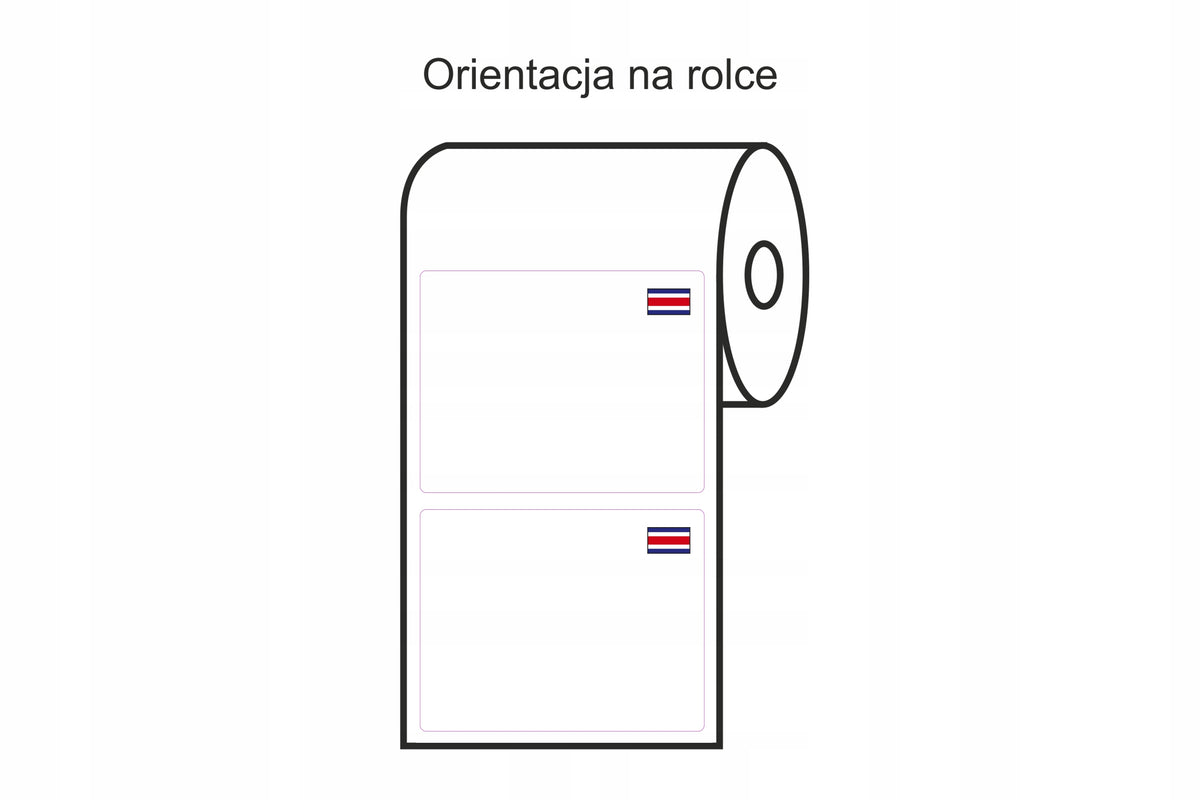 THERMAL TRANSFER LABELS 90x70 1000 PCS FLAG COSTA RICA NEW PRICE LIST Manufacturer code EPL102.90X70.40.1000.FLAGAKOSTARYKI