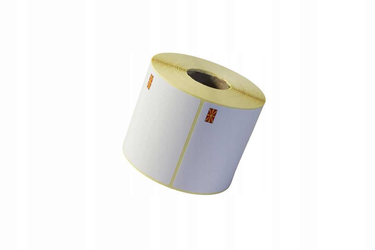 THERMAL TRANSFER LABELS 90x70 1000 PCS FLAG OF MACEDONIA NEW PRICE TABLE
