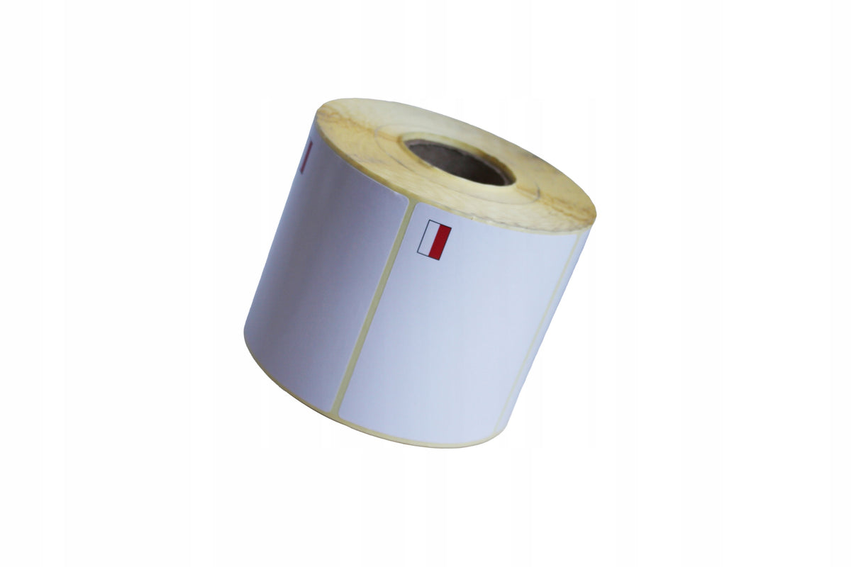 THERMAL TRANSFER LABELS ADHESIVE 90x70 1000 PCS FLAG Polish NEW PRICE