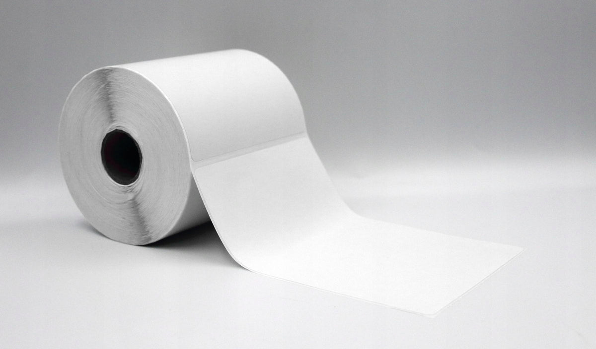 THERMAL WHITE LABELS 100x150mm SELF ADHESIVE PERFORATION COURIER 500pcs Manufacturer code 5906792146450