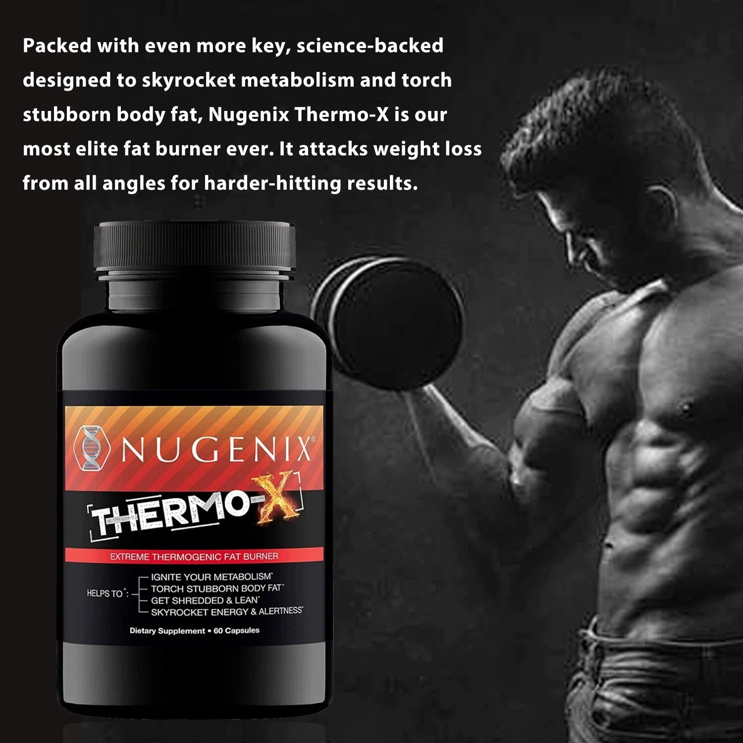 THERMO-X – Fat burner, weight loss support, energy boost, ham Expiration date at least 1 year from the date of purchase