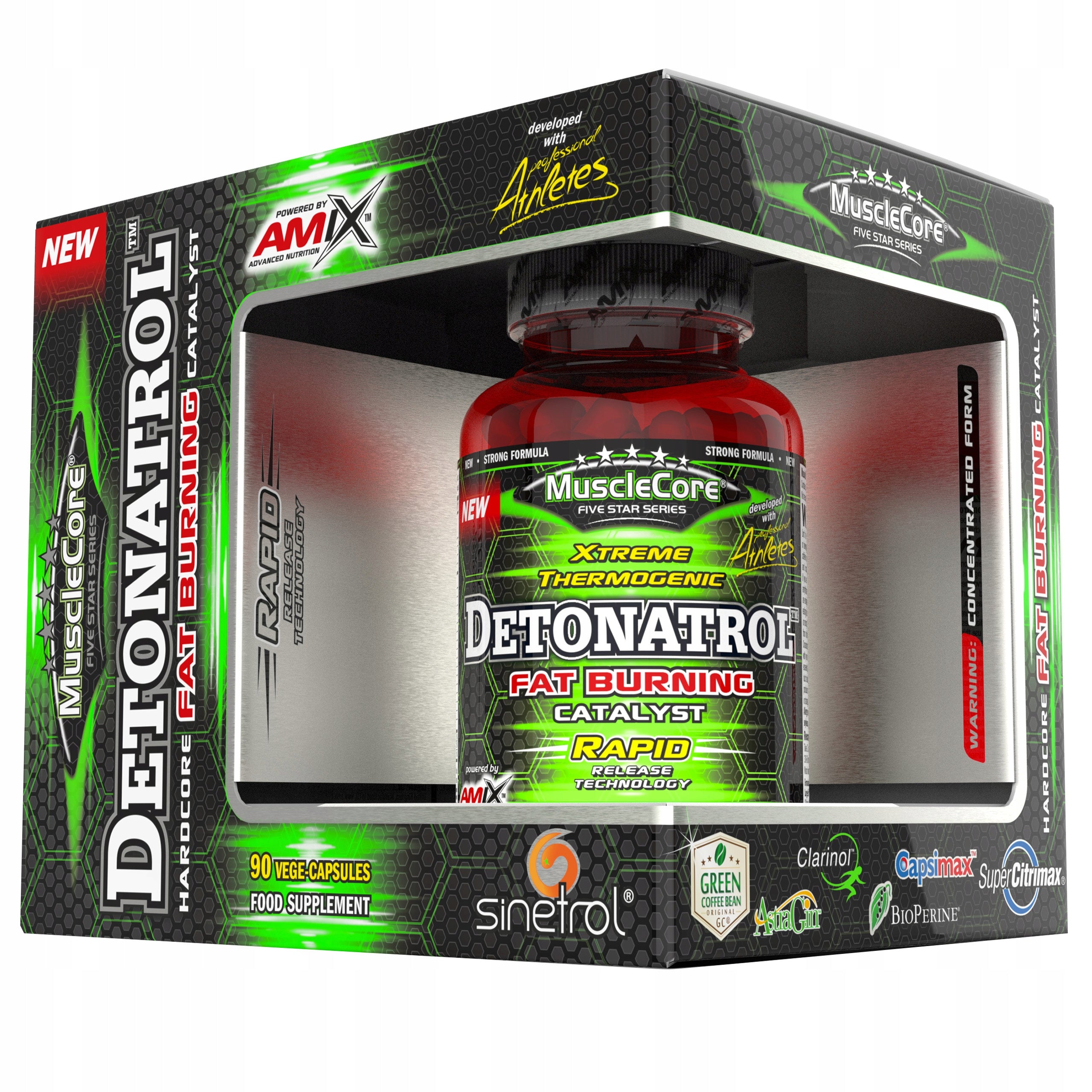THERMOGENIC POWERFUL FAT BURNER Fat Burner Amix Detonatrol for slimming