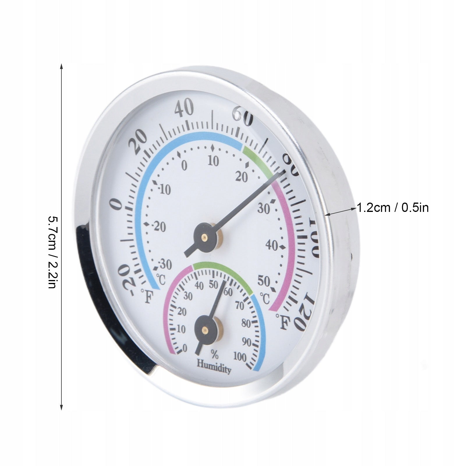 THERMOMETER ANALOG HYGROMETER GREENHOUSE MINI WALL HANGING INTERNAL Product weight with unit packaging 0.04 kg