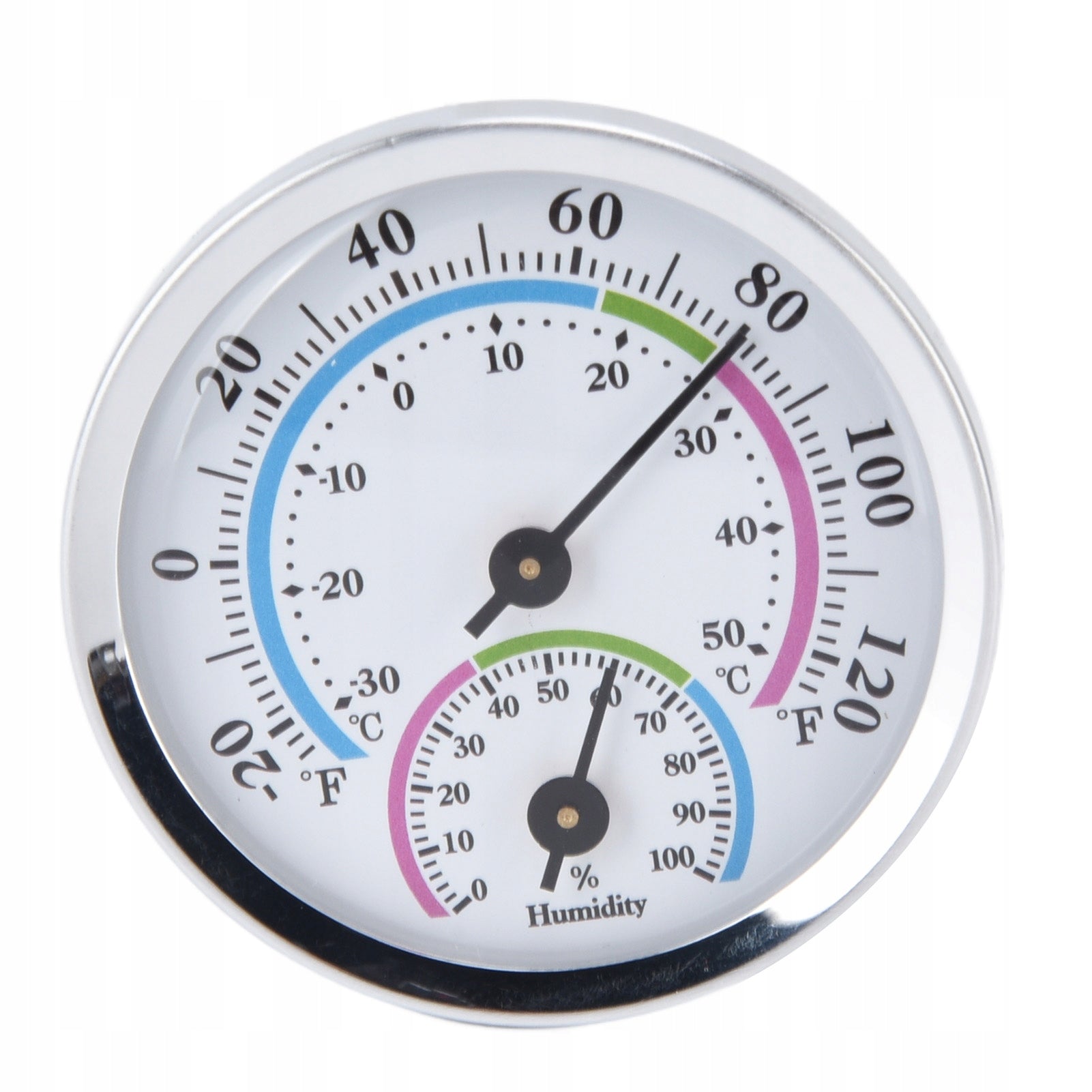 THERMOMETER ANALOG HYGROMETER GREENHOUSE MINI WALL HANGING INTERNAL