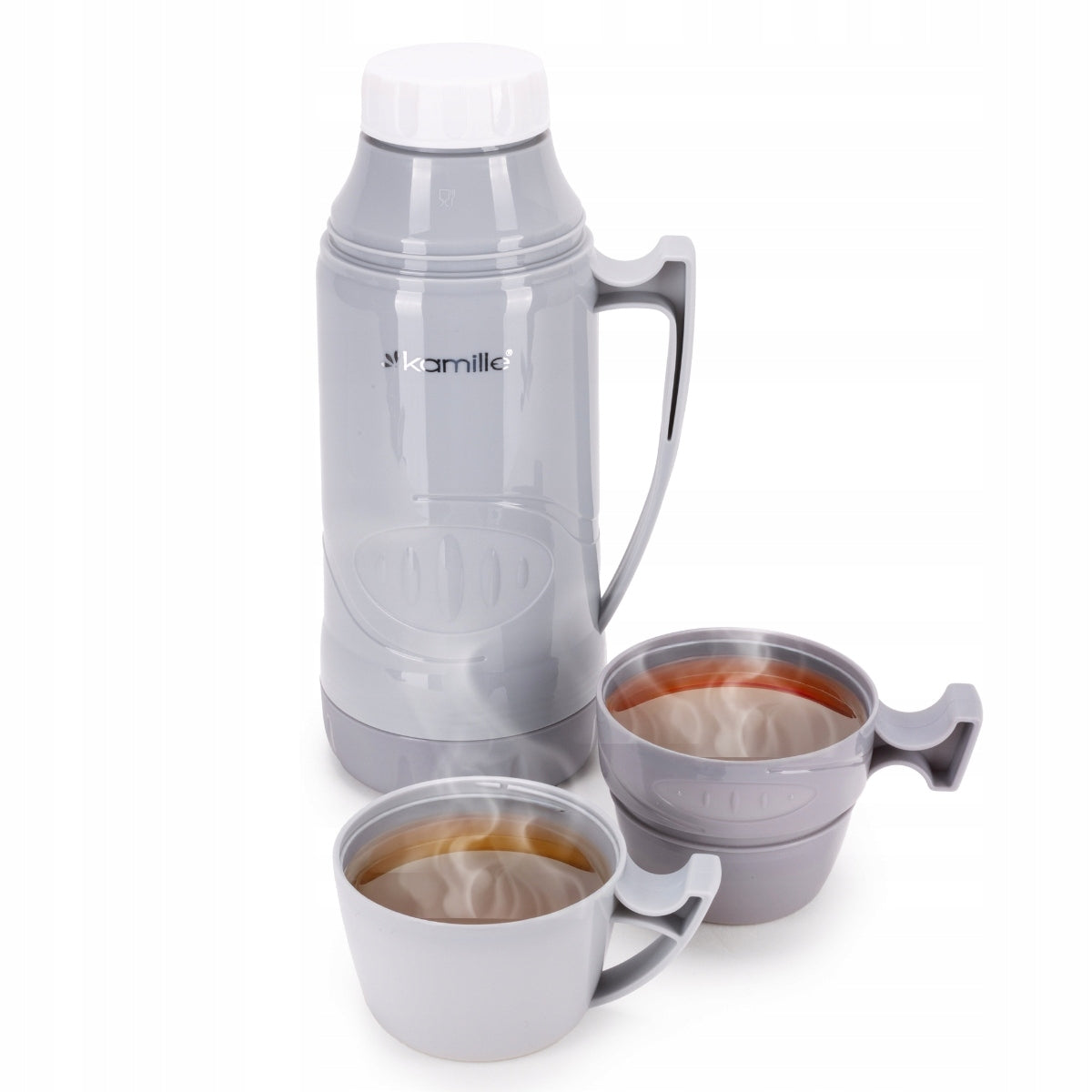 THERMOS BOTTLE THERMAL MUG GLASS CARTRIDGE 600 ml KAMILLE Manufacturer code 2030