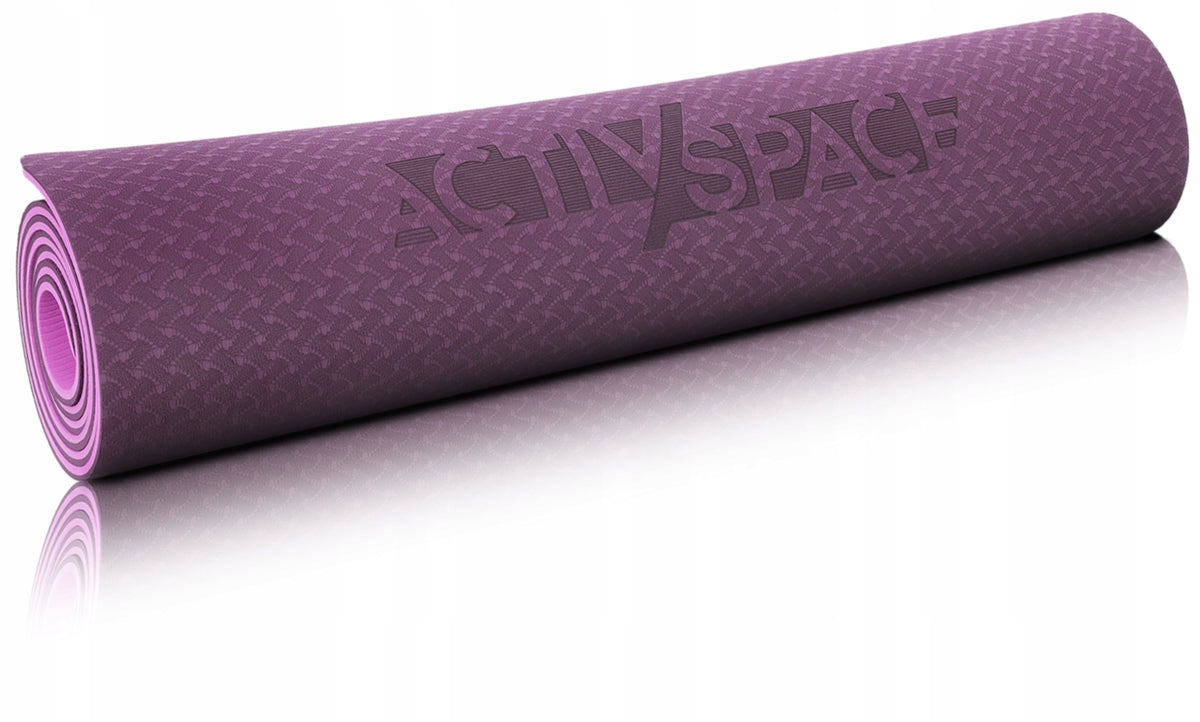 THICK ANTI-SLIP MAT SOFT MAT FOR FITNESS YOGA EXERCISES + HANDLE EAN (GTIN) 5904183600246