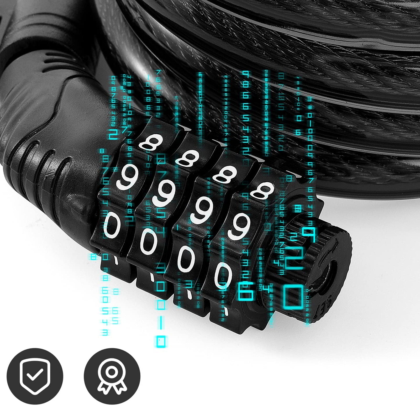 THICK BICYCLE LOCK CIPHER CODE FOR BIKE CLASP BICYCLE SECURITY Brand no brand