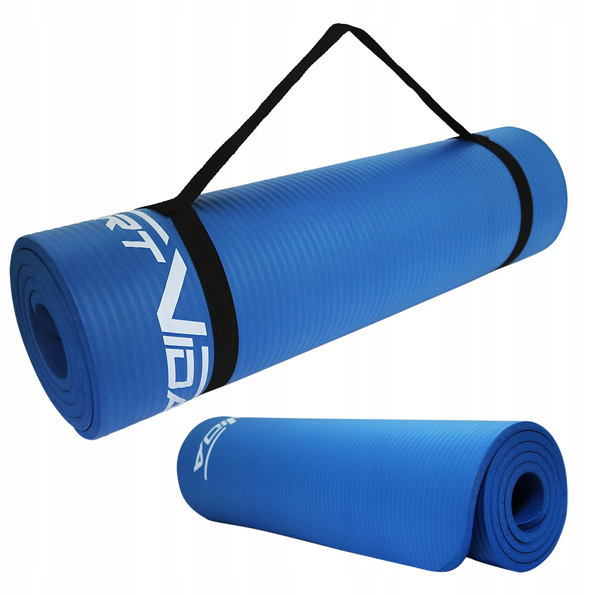 THICK DURABLE LARGE SOLID EXERCISE MAT FITNESS YOGA PILATES MAT Color blue