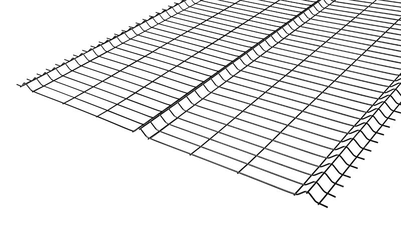 THICK Fence PANELS span 3D GRAPHITE fi 5mm anthracite panel 123x250cm Color gray