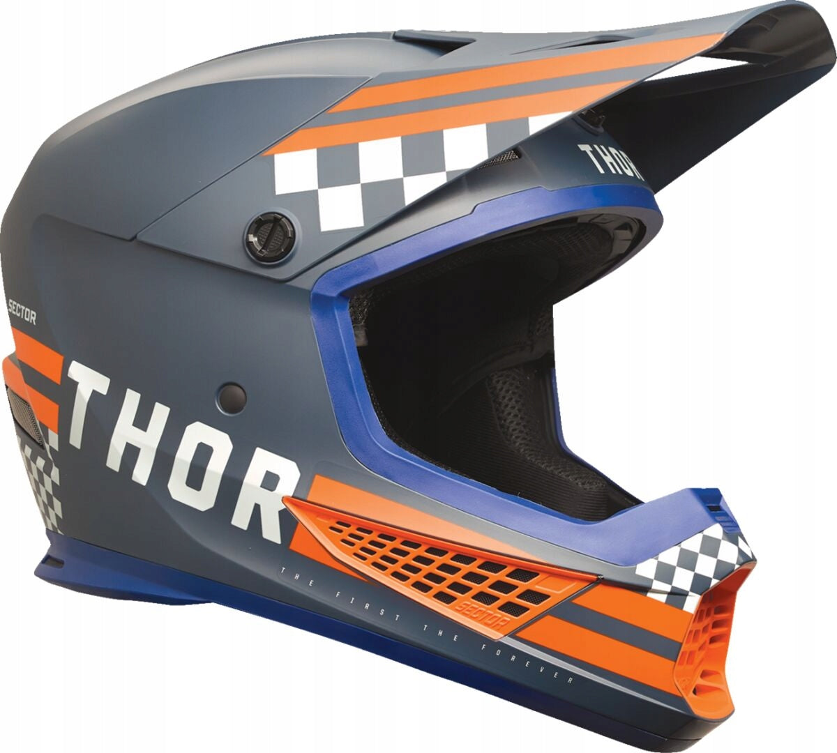 THOR SECTOR COMBAT NAVY/ORANGE L CROSS HELMET