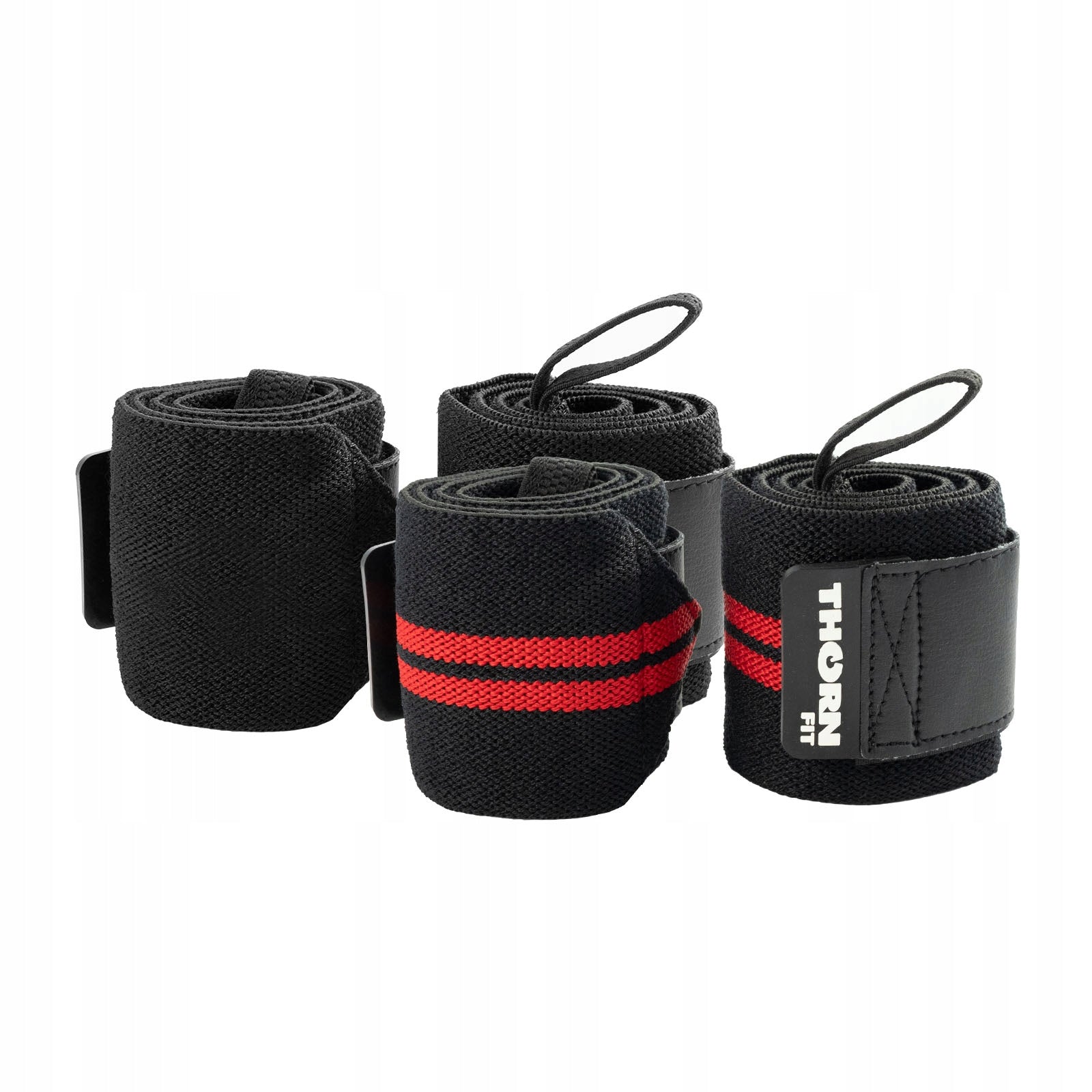 Riešo raiščiai Thorn + Fit Wrist Wraps 24” black/red stripes