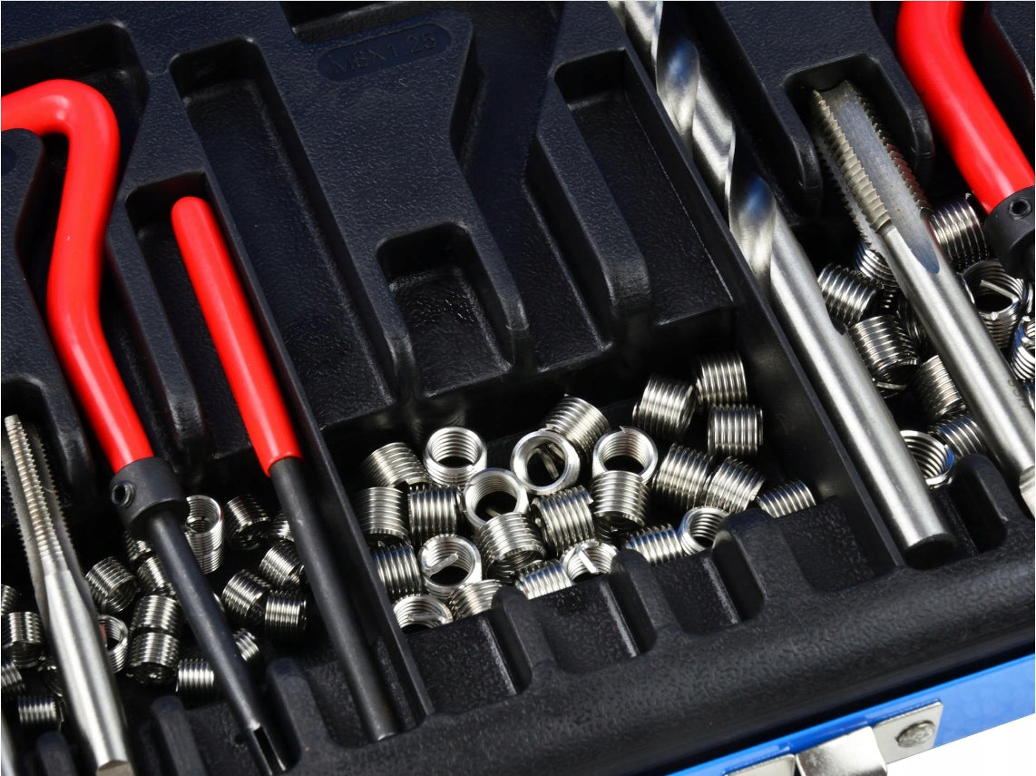 THREAD REPAIR KIT THREAD REPAIR M5-M12 131 PACK Product weight with unit packaging 2.2 kg