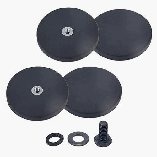THREADED MOUNTING MAGNETS M6 STRENGTH 55 KG SET OF 4 STEEL PIECES