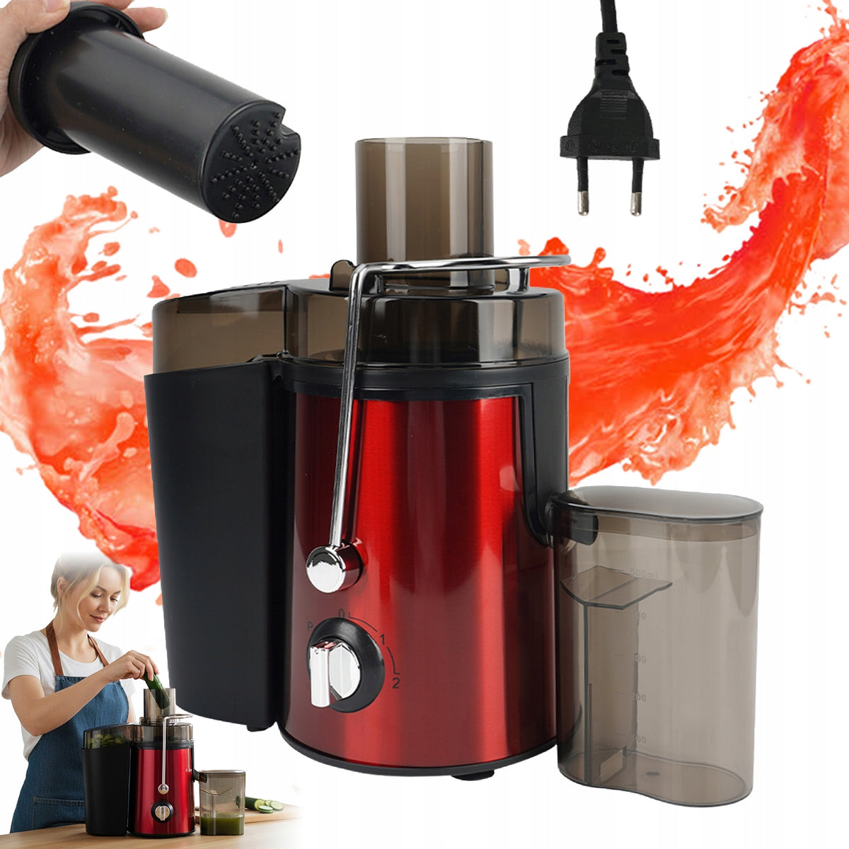 THREE MODE ELECTRIC JUICER FOR PERFECT JUICE CONSISTENCY
