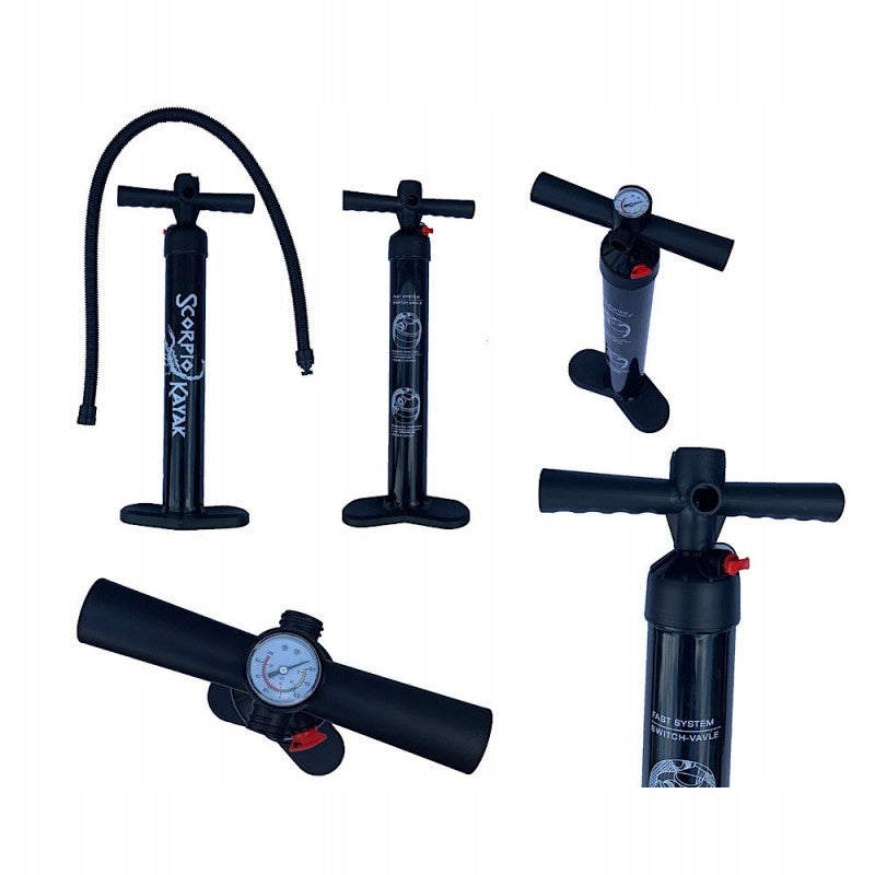 THREE-PERSON KAYAK PUMPED TOURIST STABLE HYBRID 3 SET Length 470 cm