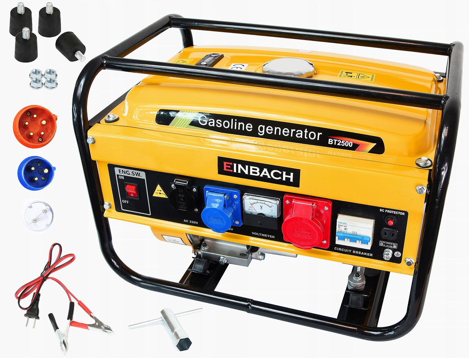 THREE-PHASE GENERATOR SET 7,5KM AVR 12V 230V 400V 5500W Brand Einbach