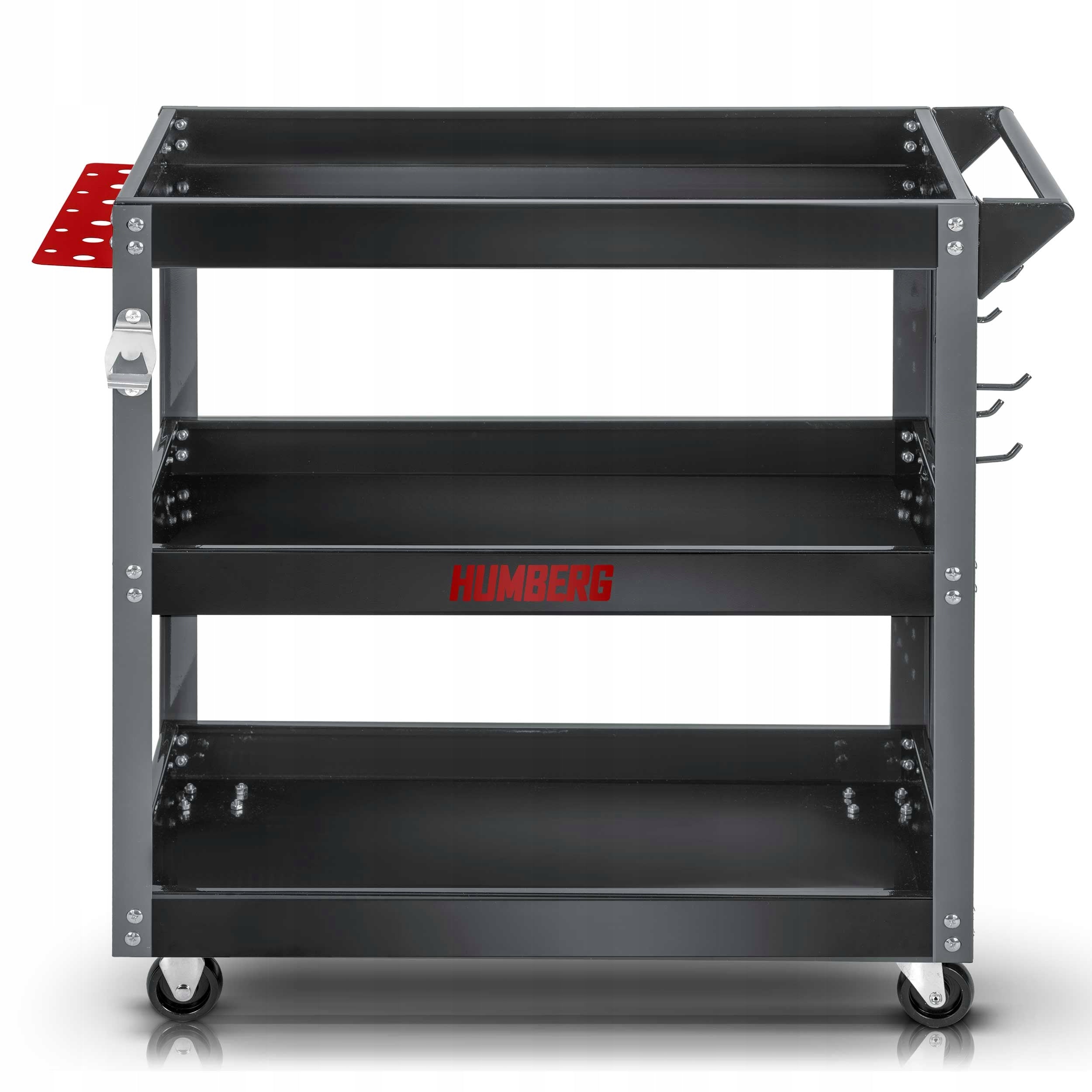THREE-SHELF WORKSHOP TOOL TROLLEY WITH WALLS 3 LEVELS HUMBERG EAN (GTIN) 5903890624682