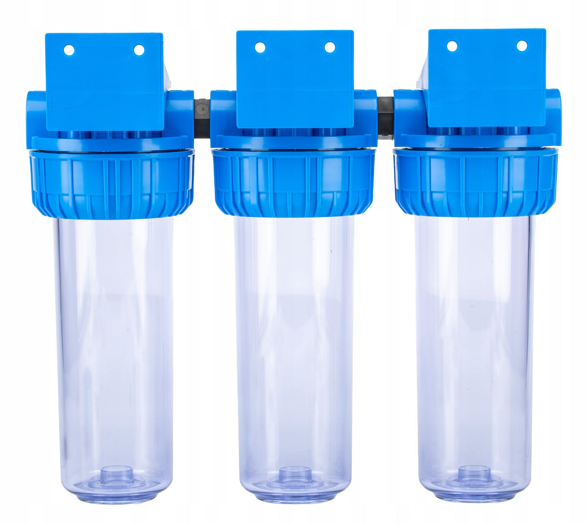 THREE-STAGE FILTER SET FOR WATER WITH NO 3/4" PRESSURE GAUGES 2-6 BAR Brand Klarwod