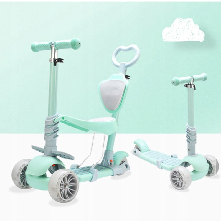 THREE-WHEEL LED SCOOTER 5in1 MINT KIDSTAR EAN (GTIN) 0683489322964