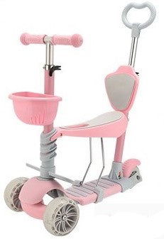 THREE-WHEEL LED SCOOTER 5in1 PINK SCOOTER
