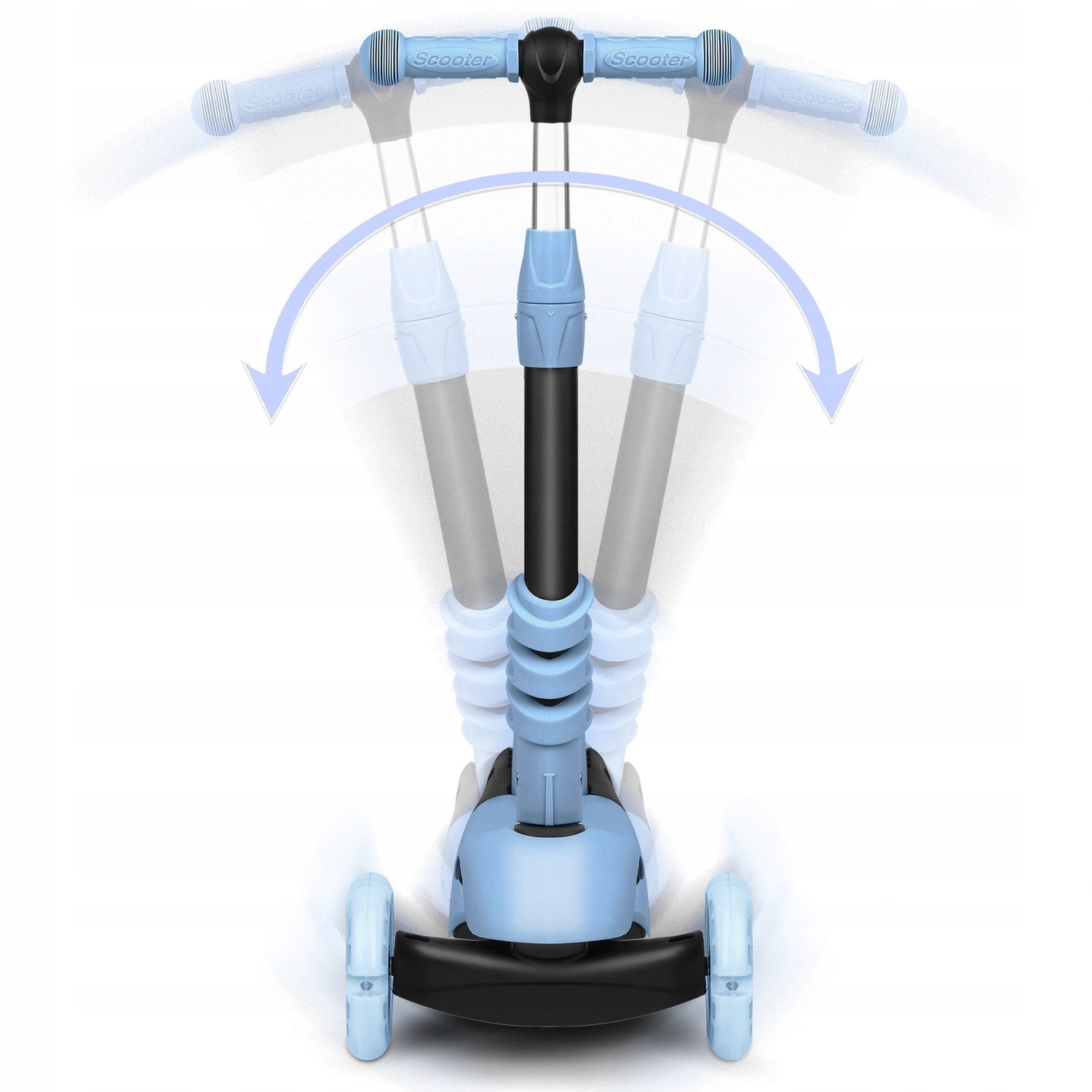 THREE-WHEELED SCOOTER FOR CHILDREN TODI BLUE-GRAY - COMFORT AND STYLE Brake yes