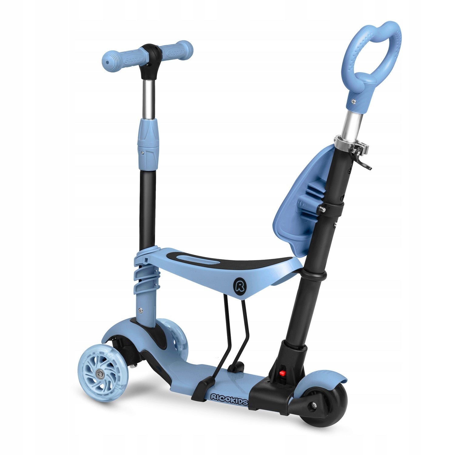 THREE-WHEELED SCOOTER FOR CHILDREN TODI BLUE-GRAY - COMFORT AND STYLE Kind tri-wheeled