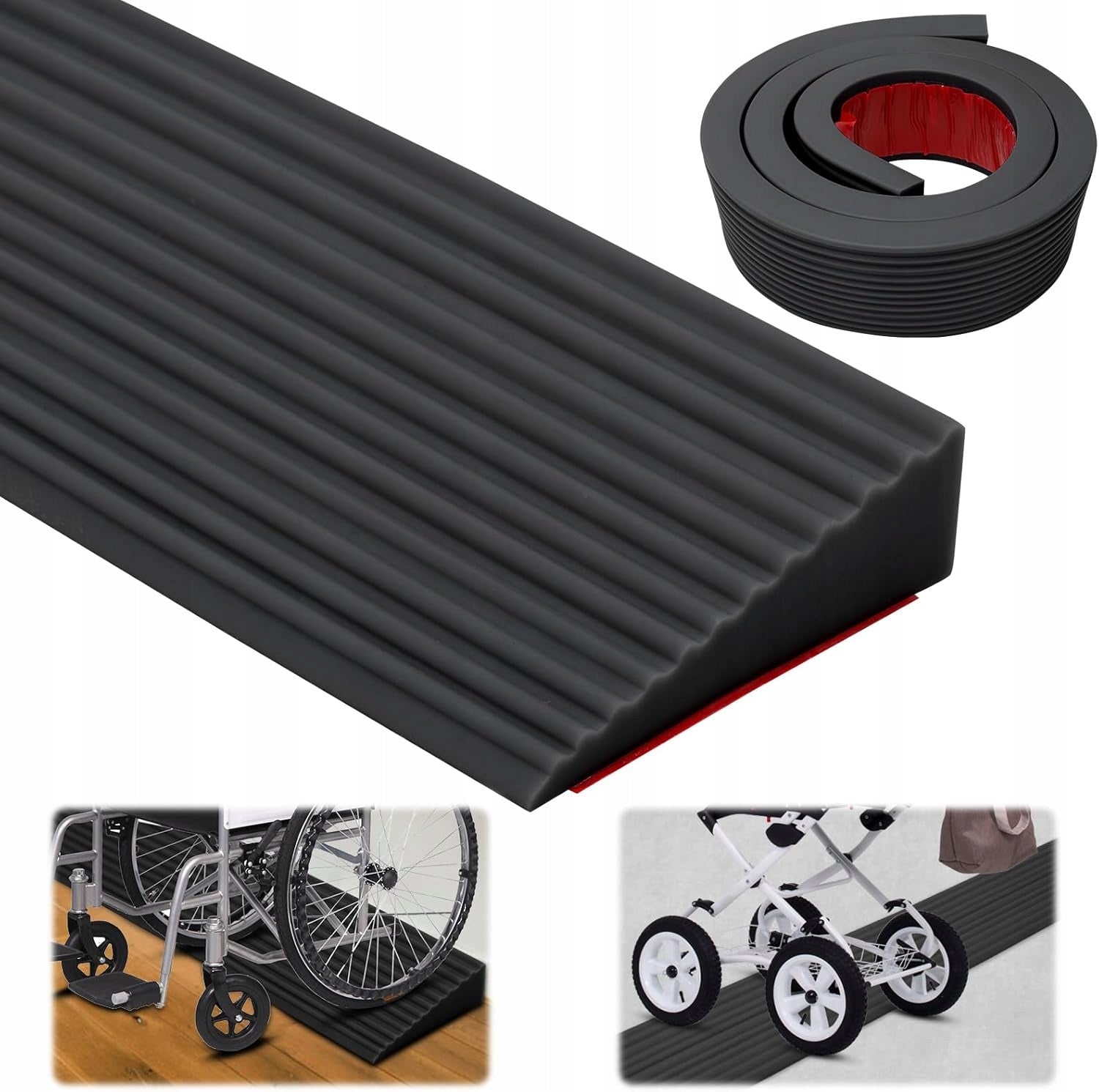THRESHOLD RAMP FOR BABY STROLLER, ANTI-SLIP SWEEPING ROBOT 100CM Brand no brand